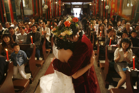 Wedding at Catholic Patriotic church