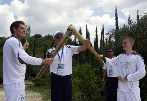 The flame for the London 2012 Olympic Games was lit on Thursday in a ritual ceremony held at Olympia, the birthplace of the Olympic Games more than 2,000 years ago. London Olympics flame lit in Olympia, torch relay begins