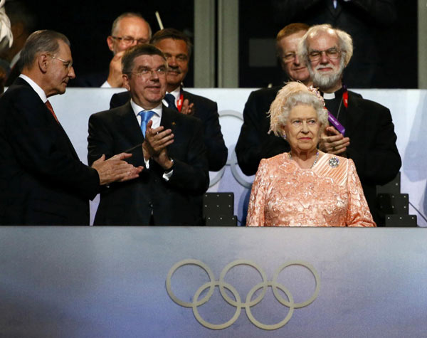 Britain's Queen declared the London Olympics open in a dizzying ceremony designed to highlight the grandeur of the nation that invented modern sport. Kaleidoscopic pageant sets London Games rolling