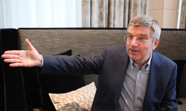 Thomas Bach, vice-president of the International Olympic Committee China 'embracing' Olympic spirit