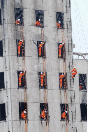 Emergency drill held to safeguard anniversary