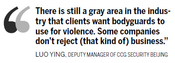 Bodyguards in line of hire for more people