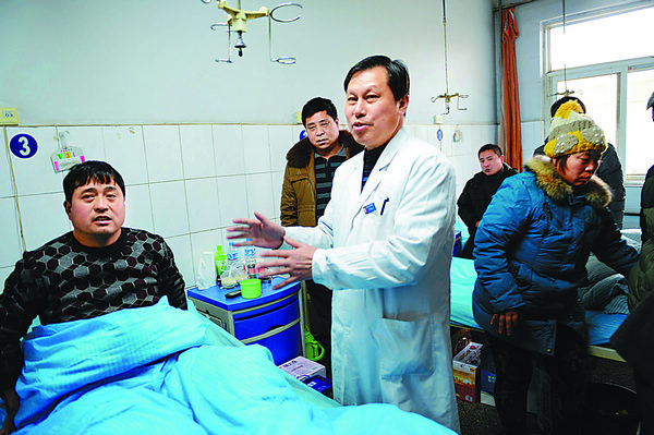 Hou Quanlin, 43, survived the tragedy, with a mildly sprained ankle. But he lost his nephew in the incident. He is now being treated at Yima People's Hospital, one of four hospitals receiving survivors. Truck blast raises safety fears