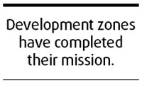 Time to open up development zones