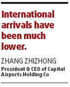 Airport reports slow passenger growth