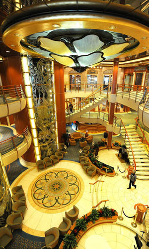 Diamond Princess sails in Qingdao Port