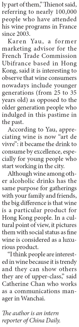Wine frenzy among the young generation