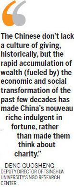 Wealthy wary of grand giveaways