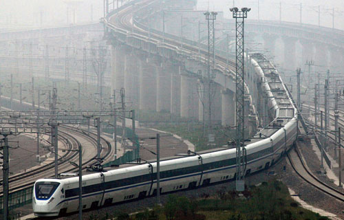 Beijing-Shanghai high-speed rail test runs