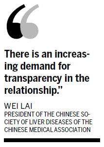 Doctor-company relation transparency demanded