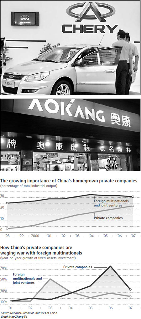 Multinationals battling locals for market share