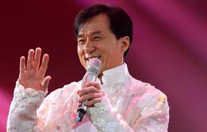 Jackie Chan attends commercial event in Beijing