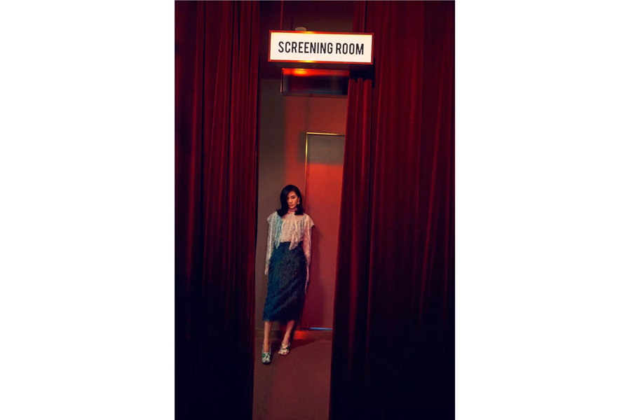 Chinese actress Liu Shishi poses for fashion magazine