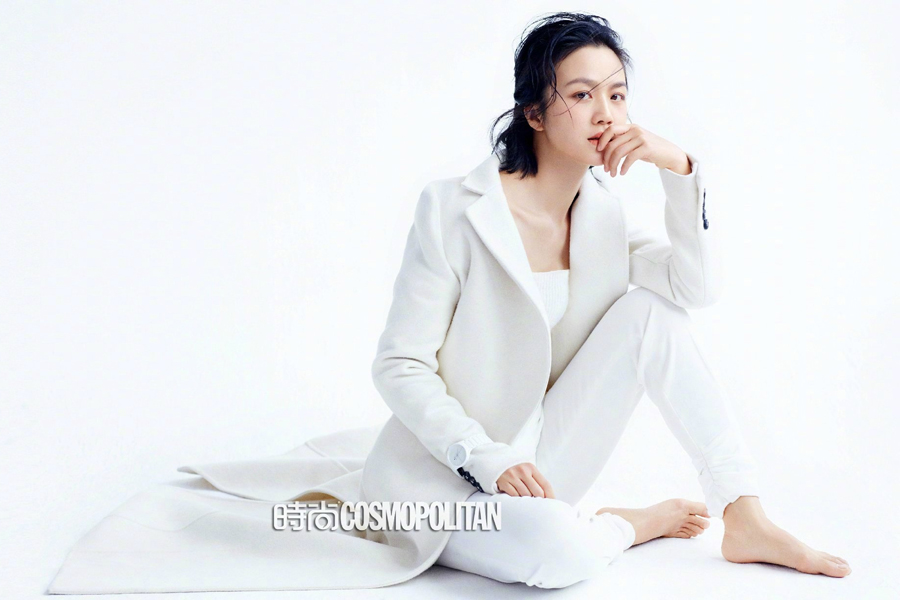 Actress Tang Wei poses for fashion magazine