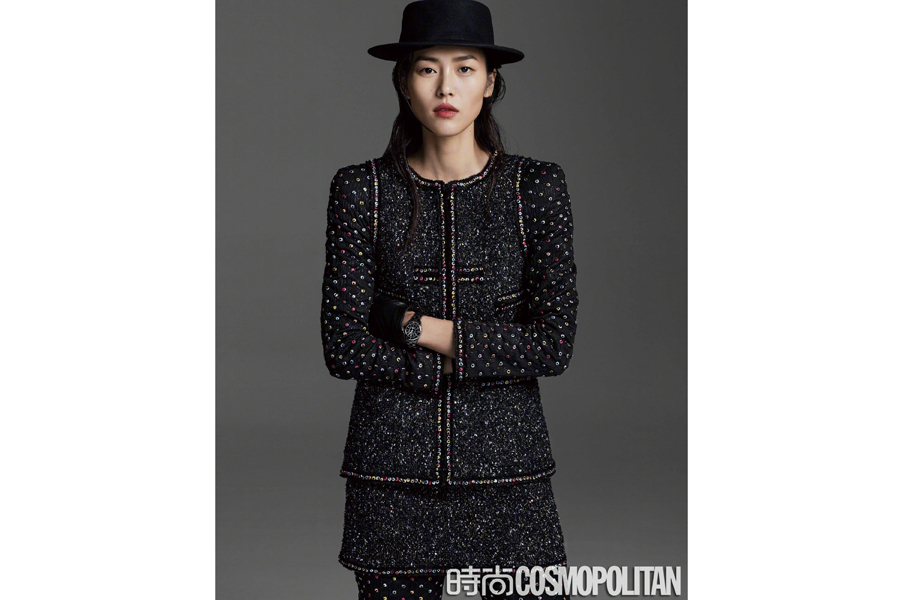 Chinese model Liu Wen poses for fashion magazine