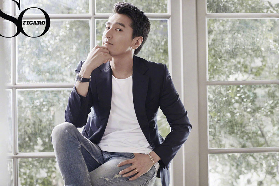 Actor Mark Chao poses for the fashion magazine