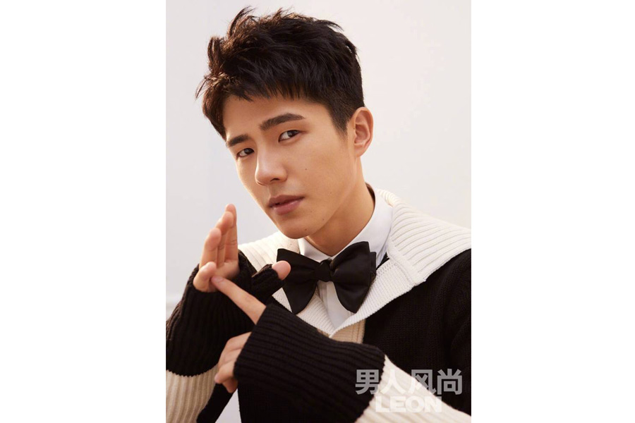 Actor Liu Haoran poses for the fashion magazine