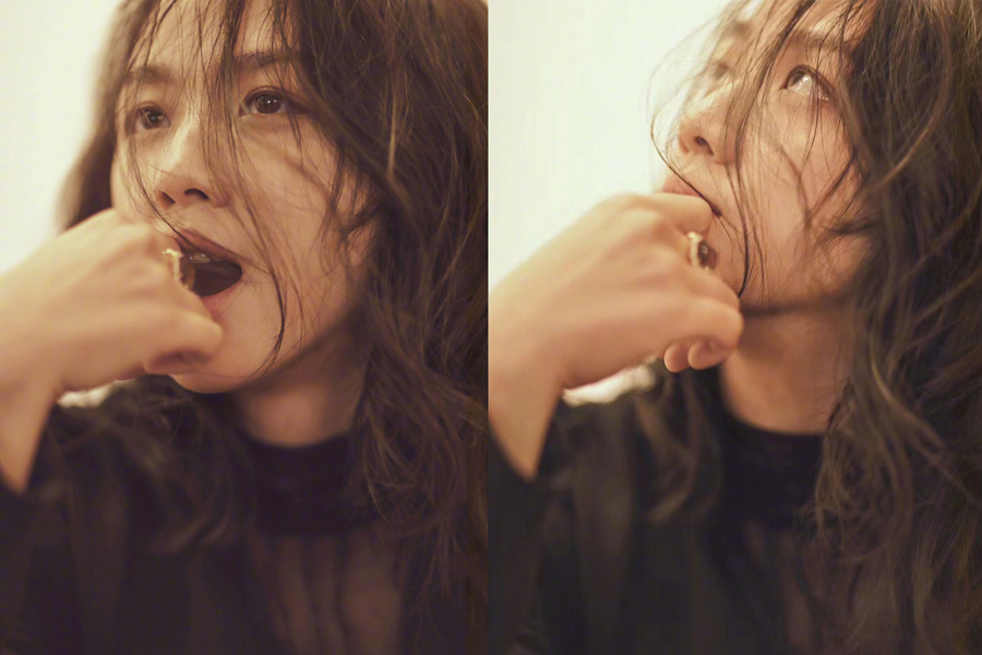 Actress Tang Wei poses for fashion magazine