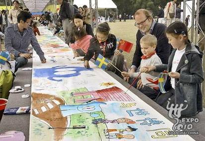 Children's contribution to Swedish Pavilion