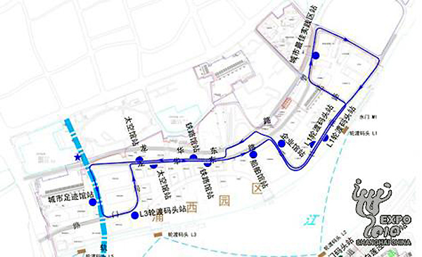 Bus route in Puxi extended