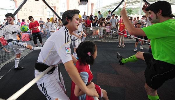 Foosball fun at Expo Park
