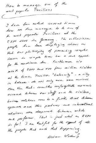 Dietmar Schmitz  Commissioner General of the Germany Pavilion 