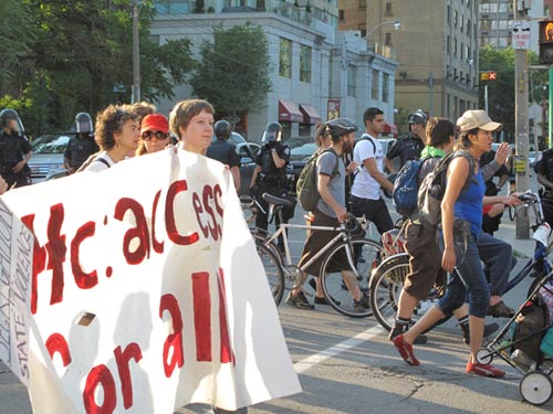 Protest staged in Toronto on G20 summit eve