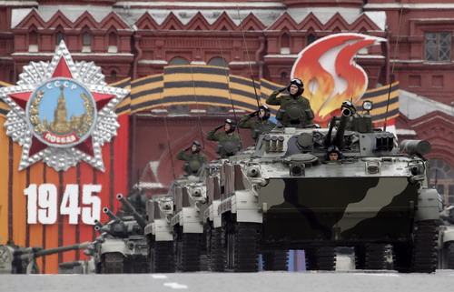 Dress rehearsal for Victory Day parade in Russia