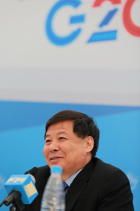 Chinese Vice-Finance Minister meets press at G20
