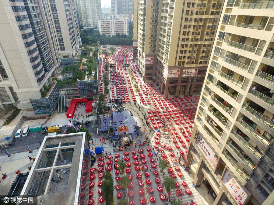 Housewarming feast in Guangzhou hosts 15,000 villagers
