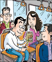 Boyfriend uses lighter to warm up can of porridge