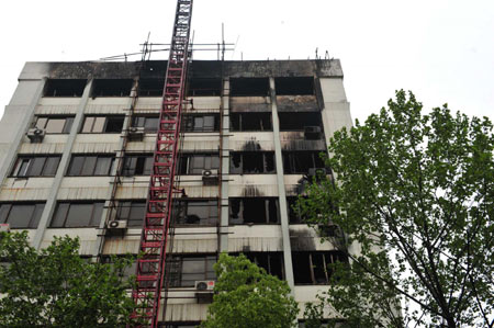 Fire in mayoral building in central China city under control