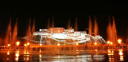 Musical fountain opens in front of Potala Palace