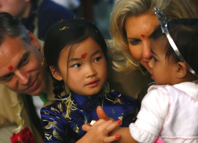 Huntsman and his Chinese daughter