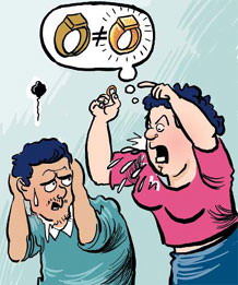 Gold digger seeks divorce over artificial gold gifts