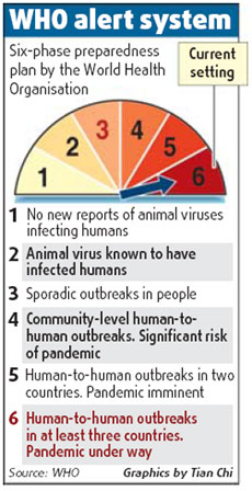 China braces for H1N1 pandemic fallout