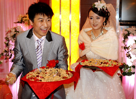 A special wedding ceremony in Shaanxi