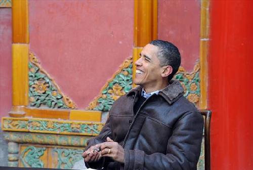 Obama in Forbidden City