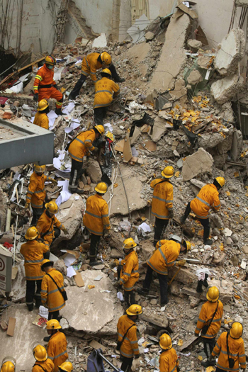 Four killed in Hong Kong building collapse