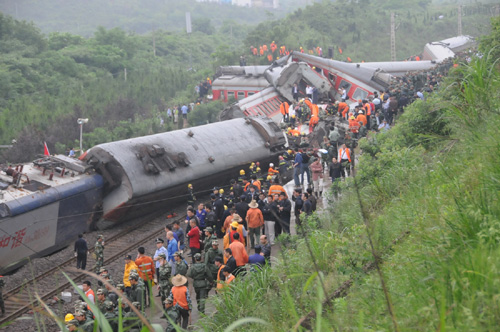 Death toll from China train derailment hits 19