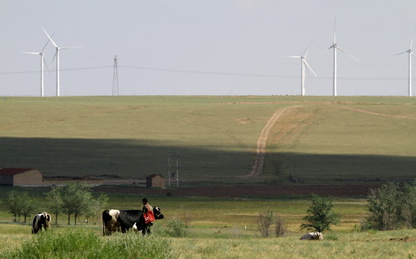 Green energy powers grasslands