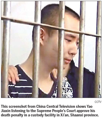 Murderous student driver executed