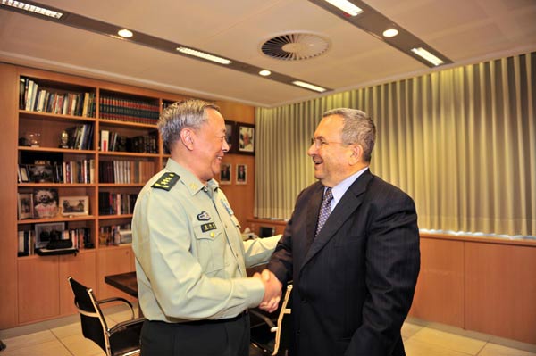 China, Israel vow to improve military ties