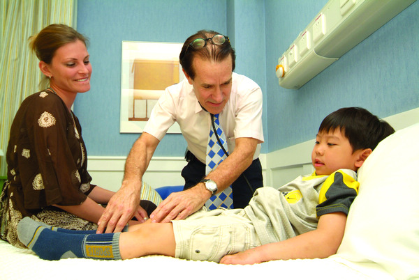 A boy has a health exam at Beijing United Family Healthcare, the first private hospital in China, in this file photo. The nation's emerging middle class is seeking better care in private medical institutions. Provided to China Daily Policy injects life to private hospitals