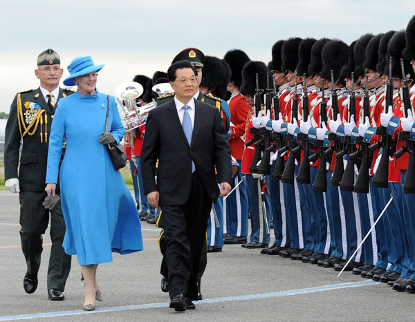 Chinese president starts state visit to Denmark
