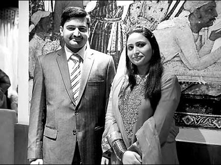 Bushra Naz and her husband are enjoying their life in Beijing. Provided to China Daily Speaking the right language