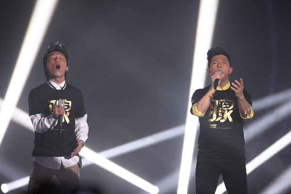 Chinese pop duo Yu Quan, comprising Chen Yufan (left) and Hu Haiquan, compete in Hunan Satellite TV's popular singing show, I Am A Singer. Reality the next big thing on TV screens