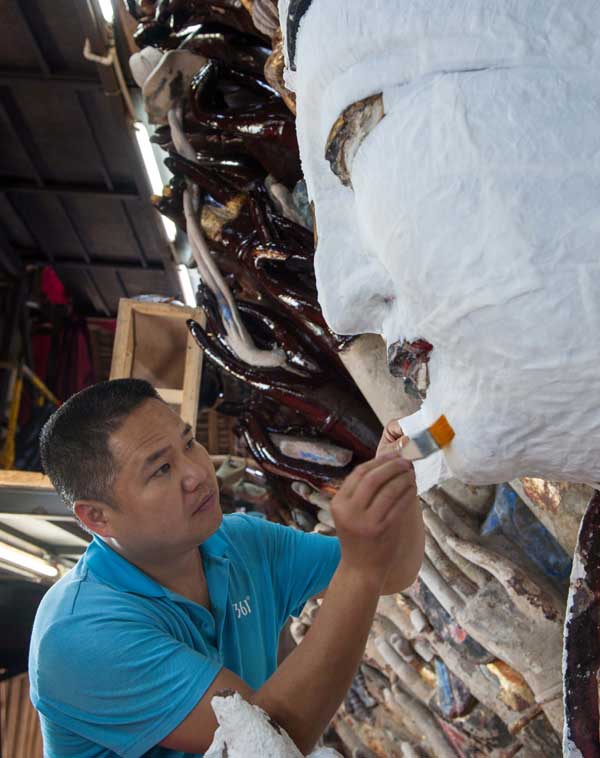 Hydrating mask for Buddhist deity