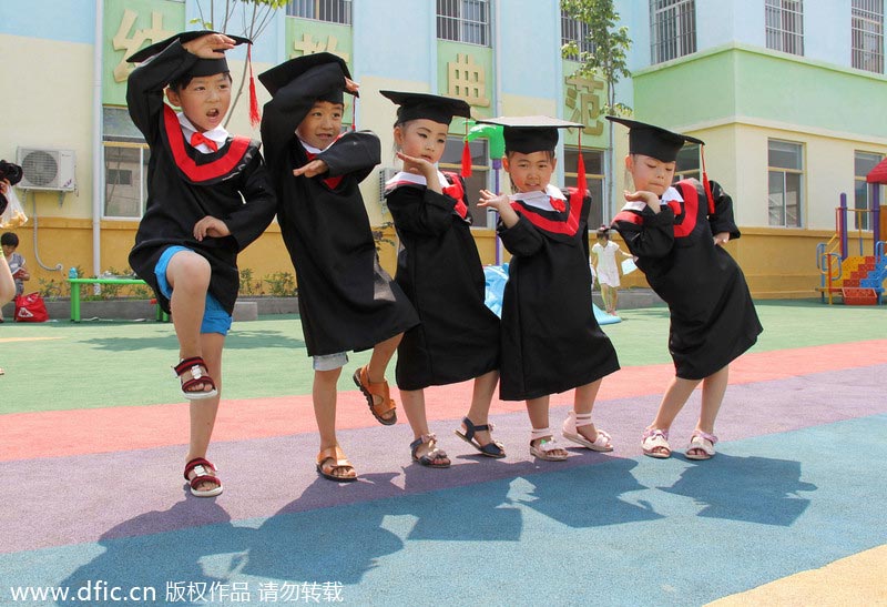 Graduation ceremony for kids