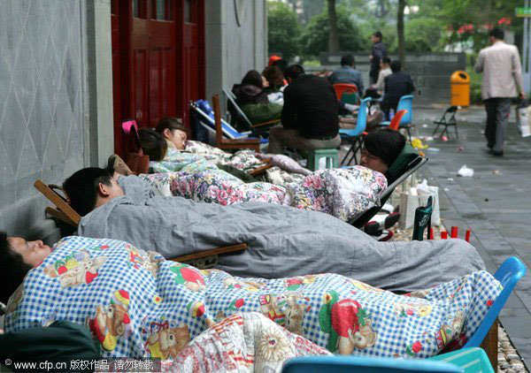 When parents stand in line for their children